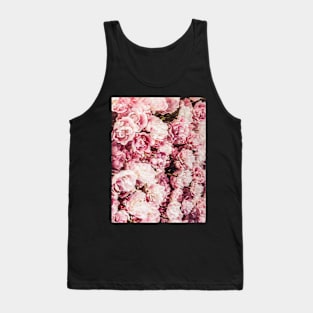 Flowers print, Pastel, Fashion print, Scandinavian art, Modern art, Wall art, Print, Minimalistic, Modern Tank Top